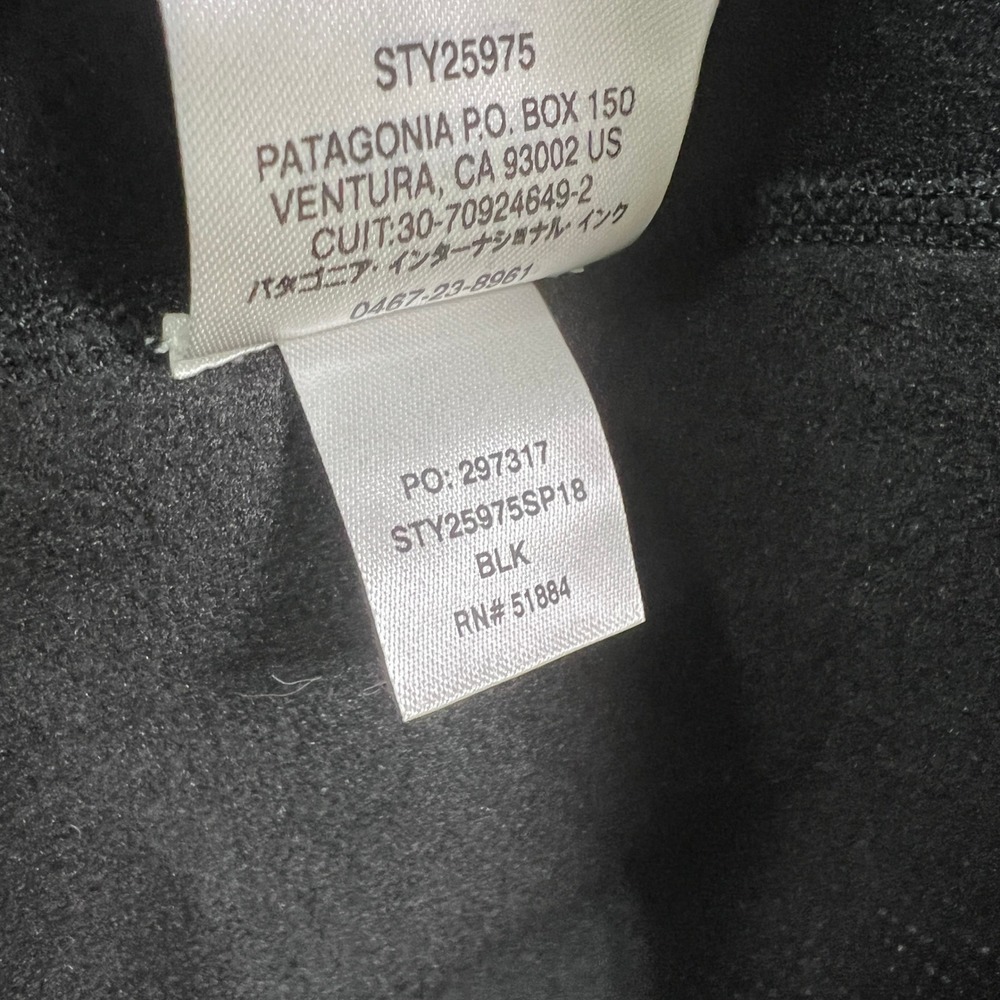 Patagonia Better Sweater Hoody Women L Black Full Zip Fleece Jacket Company Logo - Picture 8 of 9